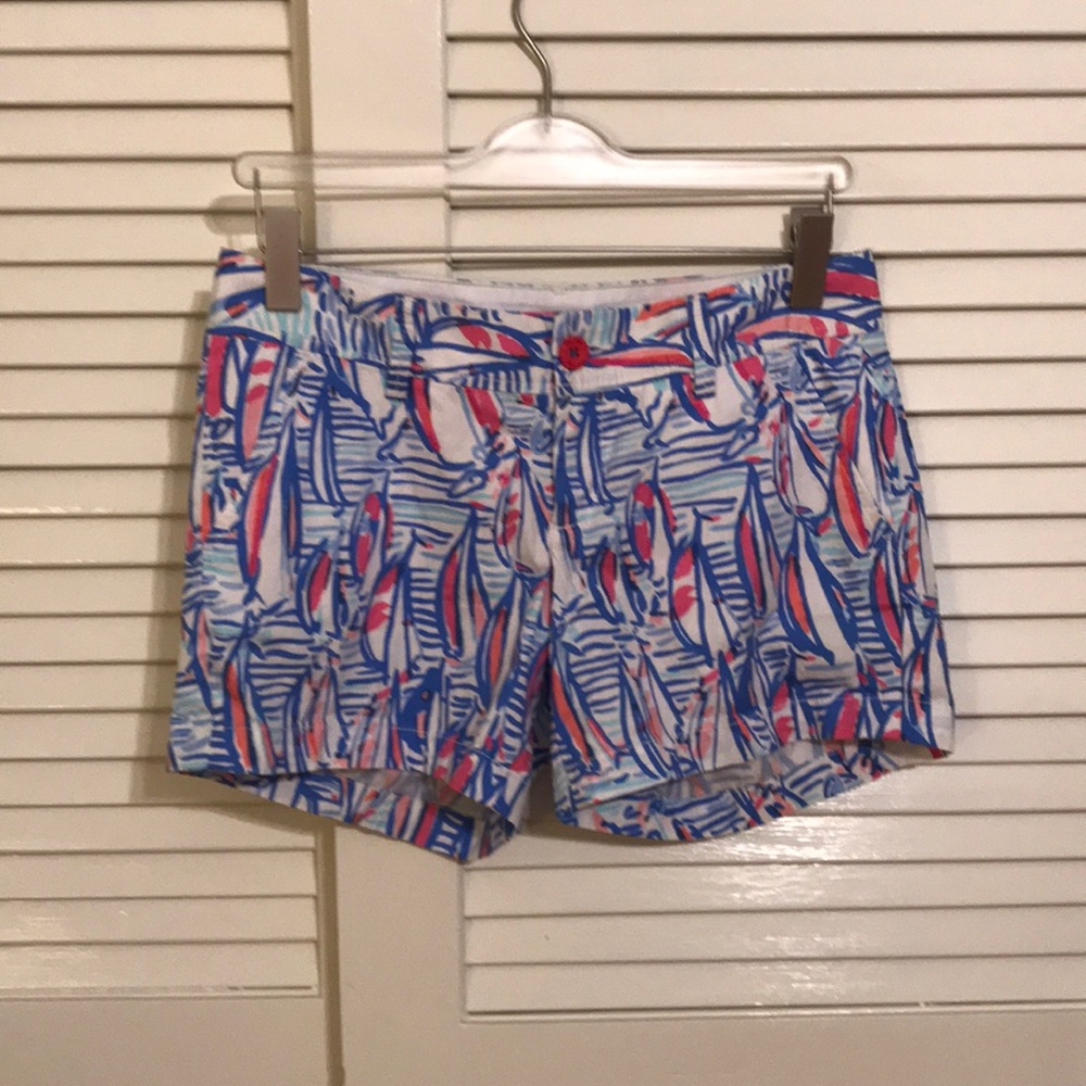EUC Lilly Pulitzer Red Right Return Shorts